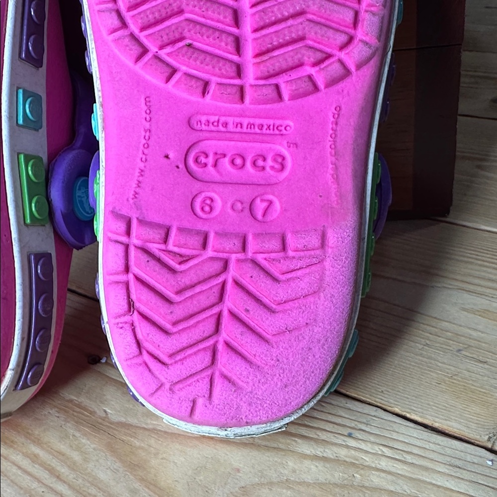 Crocs Girls Sz 6 C 7 pink - Picture 8 of 8